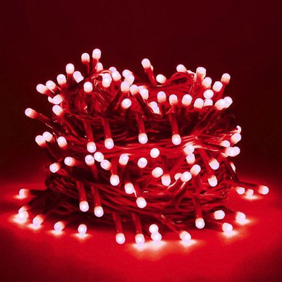 KAVORA 62 LEDs 18 m Red Steady String Rice Lights(Pack of 1)