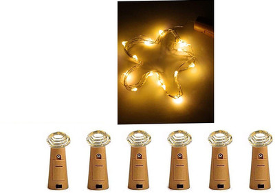 VibeX 20 LEDs 79 m Multicolor Steady String Rice Lights(Pack of 6)