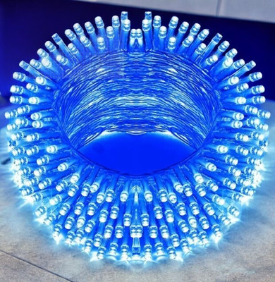 spark world 40 LEDs 11 m Blue Steady Bulb Rice Lights(Pack of 1)
