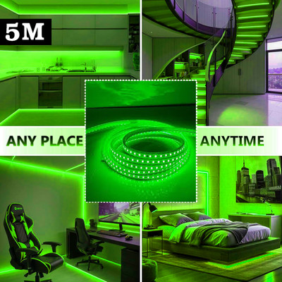 HexaGear 110 LEDs 5 m Green Steady Strip Rice Lights(Pack of 1)