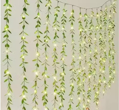 Lakshmi Creation 50 LEDs 15 m Green Steady Leaf Rice Lights(Pack of 1)