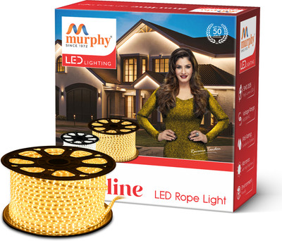MURPHY 1800 LEDs 15 m Yellow Steady String Rice Lights(Pack of 1)