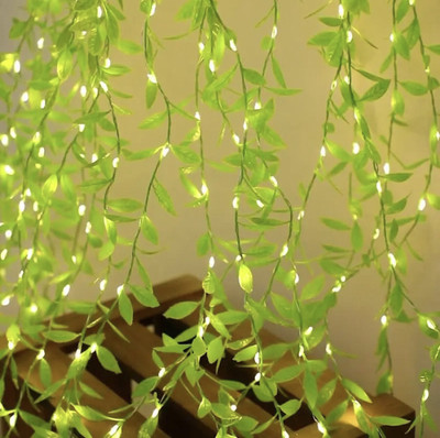 taashu 200 LEDs 3.5 m Gold Flickering Leaf Rice Lights(Pack of 1)