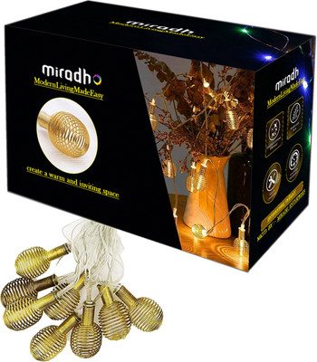 MIRADH 14 LEDs 3 m Yellow Steady String Rice Lights(Pack of 1)