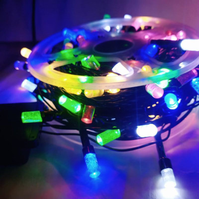 TRENDWAVE 120 LEDs 30 m Multicolor Color Changing, Flickering, Steady String Rice Lights(Pack of 1)