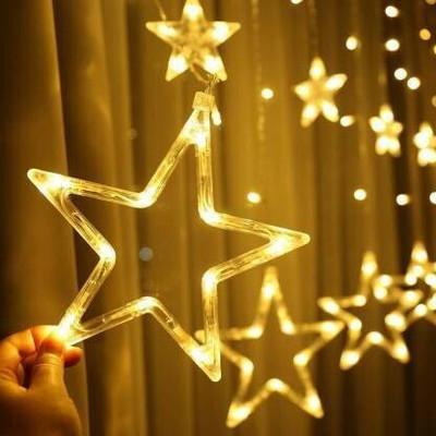 CANDLE 138 LEDs 5.08 m Yellow Flickering String Rice Lights(Pack of 2)