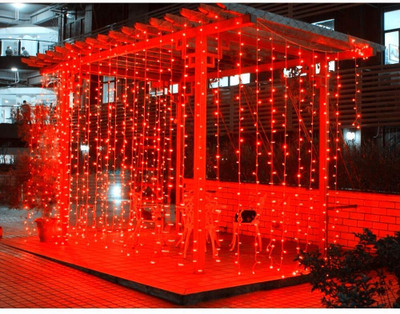 FITUP 325 LEDs 39 m Red Steady Strip Rice Lights(Pack of 1)
