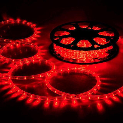 WIRE ME SAFE 360 LEDs 3 m Red Steady Strip Rice Lights(Pack of 1)