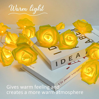 Meneon 20 LEDs 4 m Yellow Steady Flower Rice Lights(Pack of 1)