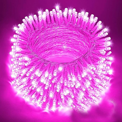TECHGEAR 54 LEDs 13 m Pink Flickering Bulb Rice Lights(Pack of 1)