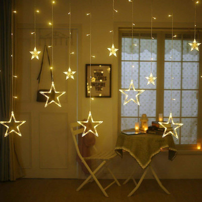 ZESTRUM 137 LEDs 3 m Yellow Flickering Star Rice Lights(Pack of 1)