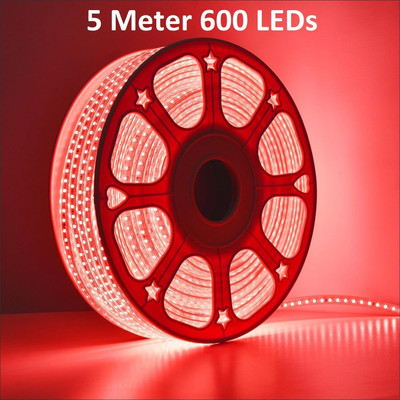 Trendx 600 LEDs 5 m Red Steady Strip Rice Lights(Pack of 1)