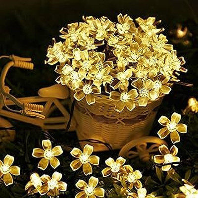 Agarwal Trading Corporation 20 LEDs 3 m Yellow, Gold Steady Ball Rice Lights(Pack of 1)