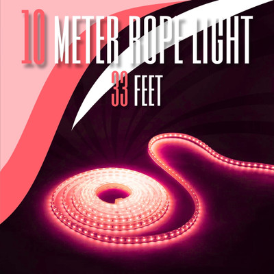 Piano 1200 LEDs 10 m Red Steady Strip Rice Lights(Pack of 1)