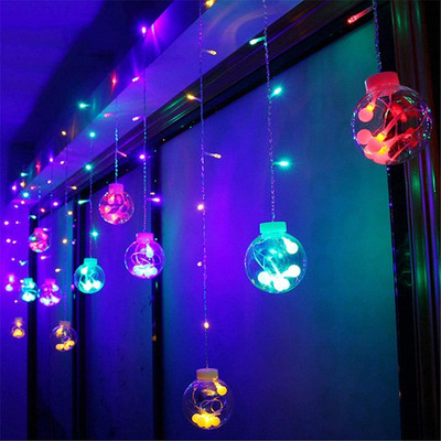 Dwiti Enterprise 108 LEDs 2.5 m Multicolor Steady, Flickering Ball Rice Lights(Pack of 1)