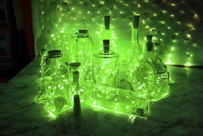 argonlight 16 LEDs 1.6 m Green Steady Diya Rice Lights(Pack of 1)