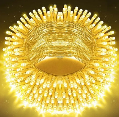 house of common 40 LEDs 11 m Yellow Color Changing Bulb Rice Lights(Pack of 1)