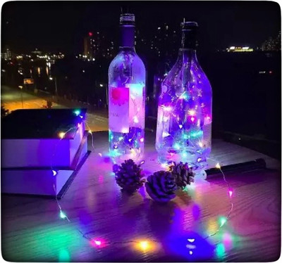 Business Squad 20 LEDs 1.98 m Multicolor Steady String Rice Lights(Pack of 2)