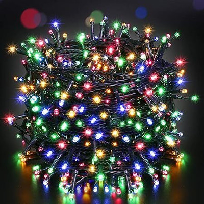 TECHGEAR 134 LEDs 45 m Multicolor Flickering Bulb Rice Lights(Pack of 1)