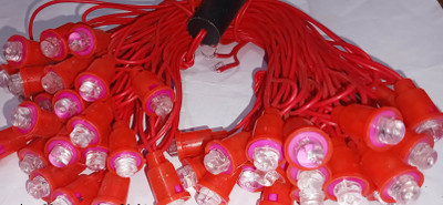 home decore 50 LEDs 10 m Red Steady String Rice Lights(Pack of 1)