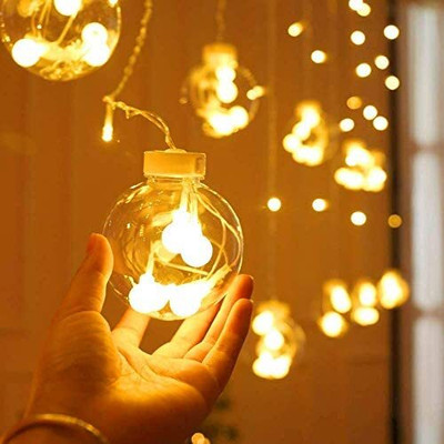 KAVANA 108 LEDs 4 m Yellow Flickering Bulb Rice Lights(Pack of 1)
