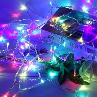 KINIS 150 LEDs 30 m Multicolor Steady String Rice Lights(Pack of 1)