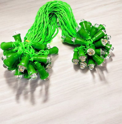 Shiv Shankar Sells 50 LEDs 10 m Green Steady Bulb Rice Lights(Pack of 1)
