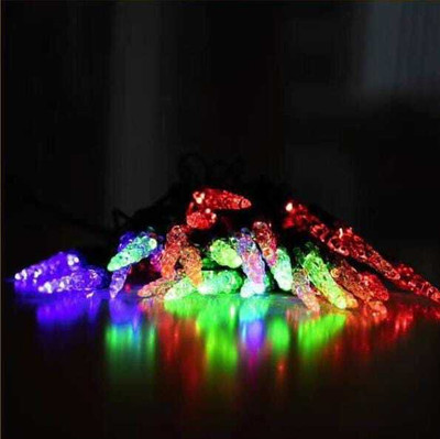 HASRU 35 LEDs 3.99 m Multicolor Steady Bulb Rice Lights(Pack of 1)