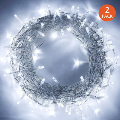 Home Delight 42 LEDs 12 m White Steady String Rice Lights(Pack of 2)
