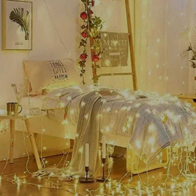 CANDLE 40 LEDs 11 m Gold Steady String Rice Lights(Pack of 1)