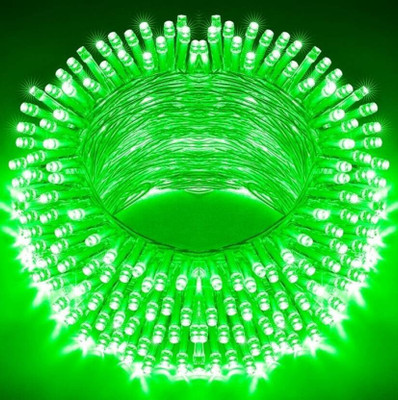 TRAVON 44 LEDs 12 m Green Steady String Rice Lights(Pack of 1)