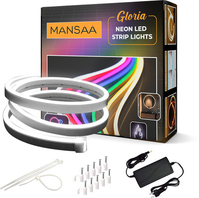 MANSAA 50 LEDs 5 m White Steady Strip Rice Lights(Pack of 1)