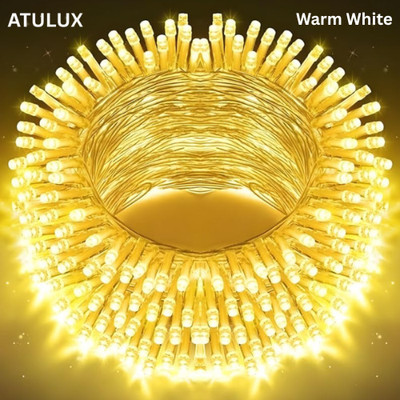 ATULUX 14 LEDs 5 m White Steady String Rice Lights(Pack of 2)