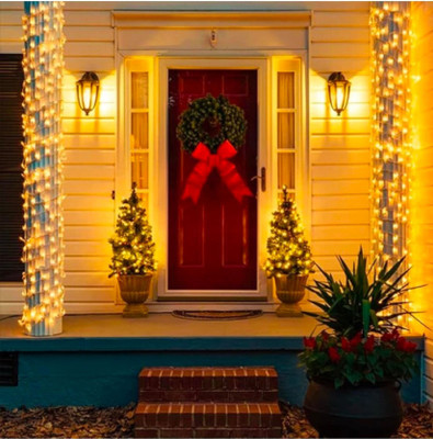 Kavyashine 90 LEDs 14 m Yellow Flickering Bulb Rice Lights(Pack of 1)