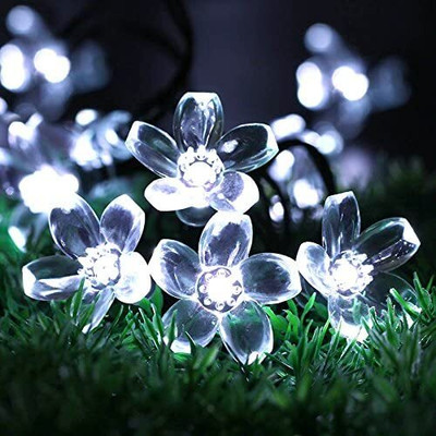 LUMIFAME 14 LEDs 3 m White Steady Flower Rice Lights(Pack of 1)