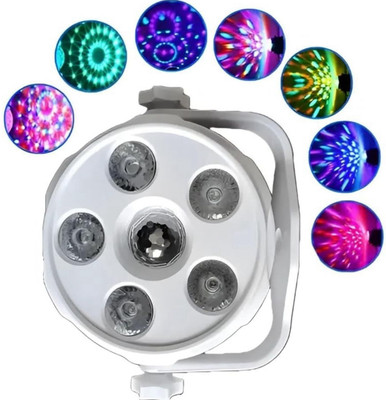 VHR 6 LEDs 1 m White Color Changing Disco Rice Lights(Pack of 1)