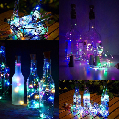 FunkyMart SmartBuy 20 LEDs 1.17 m Multicolor Steady String Rice Lights Decorative Bottle(Pack of 2)