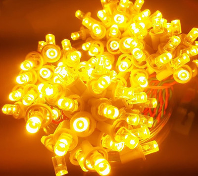 A.S.D. Electronics 200 LEDs 34.12 m Yellow Steady String Rice Lights(Pack of 4)