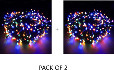 PriPra 40 LEDs 15 m Multicolor Color Changing Ball Rice Lights(Pack of 2)