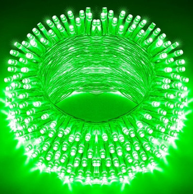 Illuminator 40 LEDs 12 m Green Steady Bulb Rice Lights(Pack of 1)