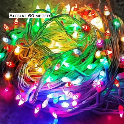 Lakshya 250 LEDs 65 m Multicolor Color Changing, Flickering, Steady String Rice Lights(Pack of 1)
