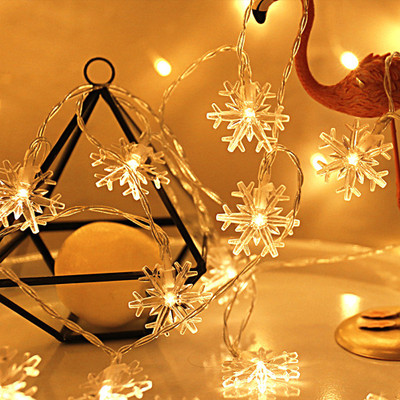 WunderVoX 14 LEDs 3.35 m Transparent Steady Snow Flake Rice Lights(Pack of 1)