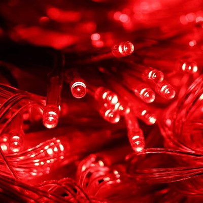 CANDLE 40 LEDs 11 m Red Steady String Rice Lights(Pack of 8)