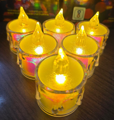 diwalilights 6 LEDs 10 m Yellow Steady String Rice Lights(Pack of 6)