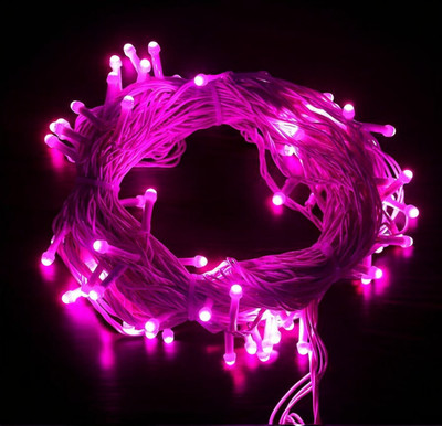 Shiv Shankar Sells 40 LEDs 10 m Pink Steady Bulb Rice Lights(Pack of 1)