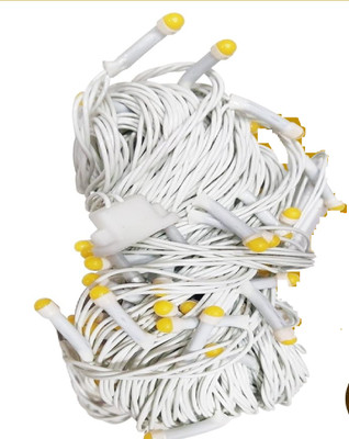 STS 50 LEDs 13 m Yellow Steady Bulb Rice Lights(Pack of 1)