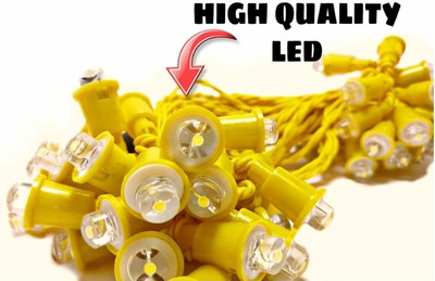 Rice Lights 48 LEDs 12 m Yellow Steady String Rice Lights(Pack of 1)