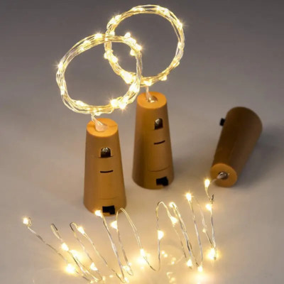 PRIMEFAIR 10 LEDs 2 m Yellow Flickering Bottle Rice Lights(Pack of 2)