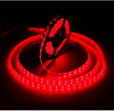 Adwait 600 LEDs 5 m Red Steady Strip Rice Lights(Pack of 1)