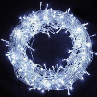 REIRSON 40 LEDs 10 m White Steady Bulb Rice Lights(Pack of 2)